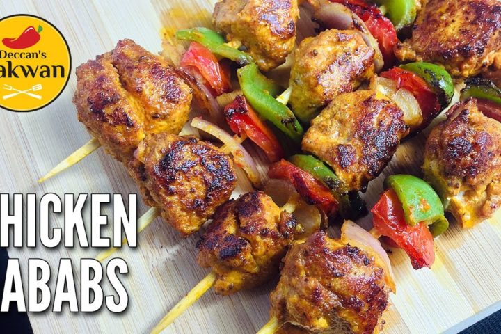 CHICKEN KABABS WITHOUT OVEN / TANDOOR | CHICKEN  SKEWERS